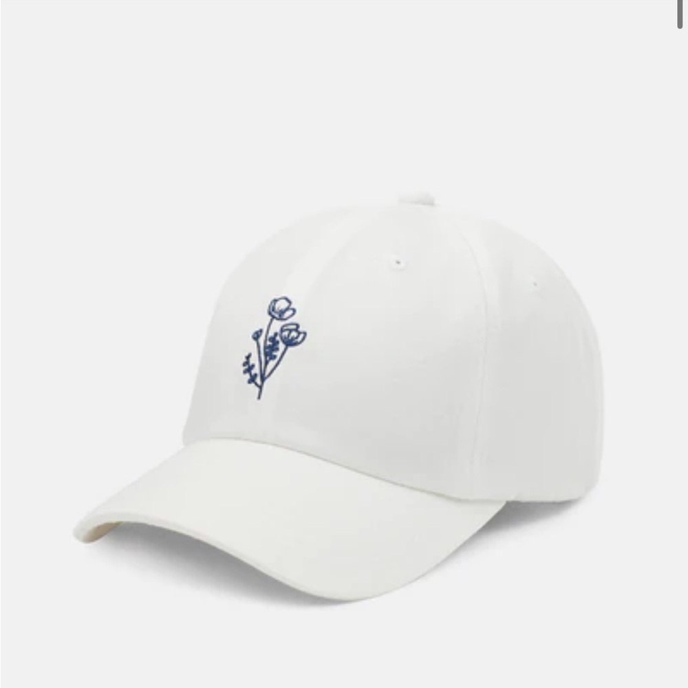 Tentree Flower Embroidery Peak Hat